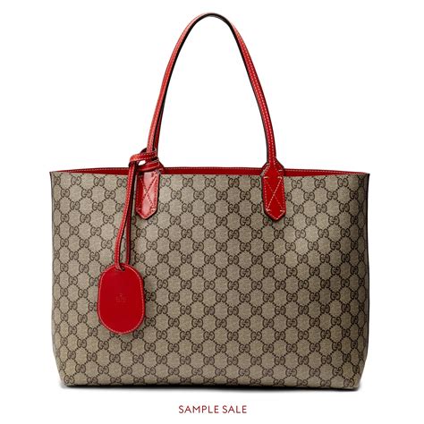 gucci small leather tote bag|genuine gucci tote bags.